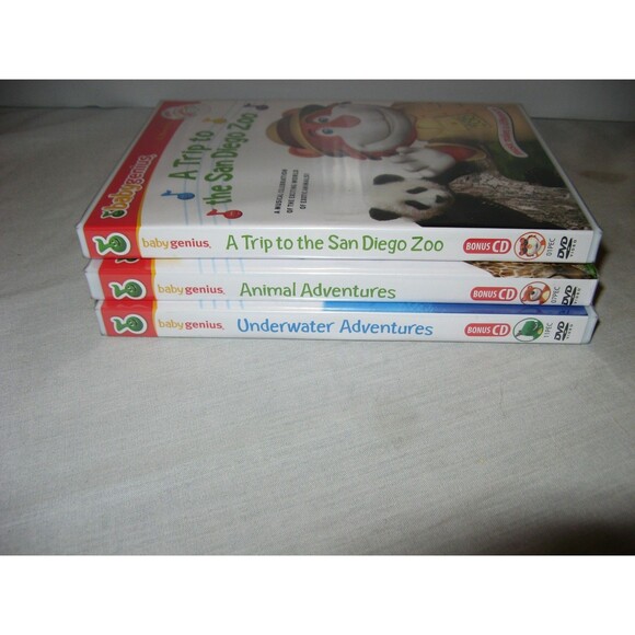 Baby Genius DVD Lot 3 Music DVD's Counting Songs - Motzart - The 4 Seasons NEW - Picture 3 of 3